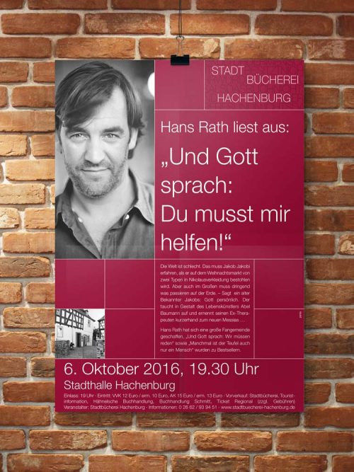 Plakat Stadtbüchrei